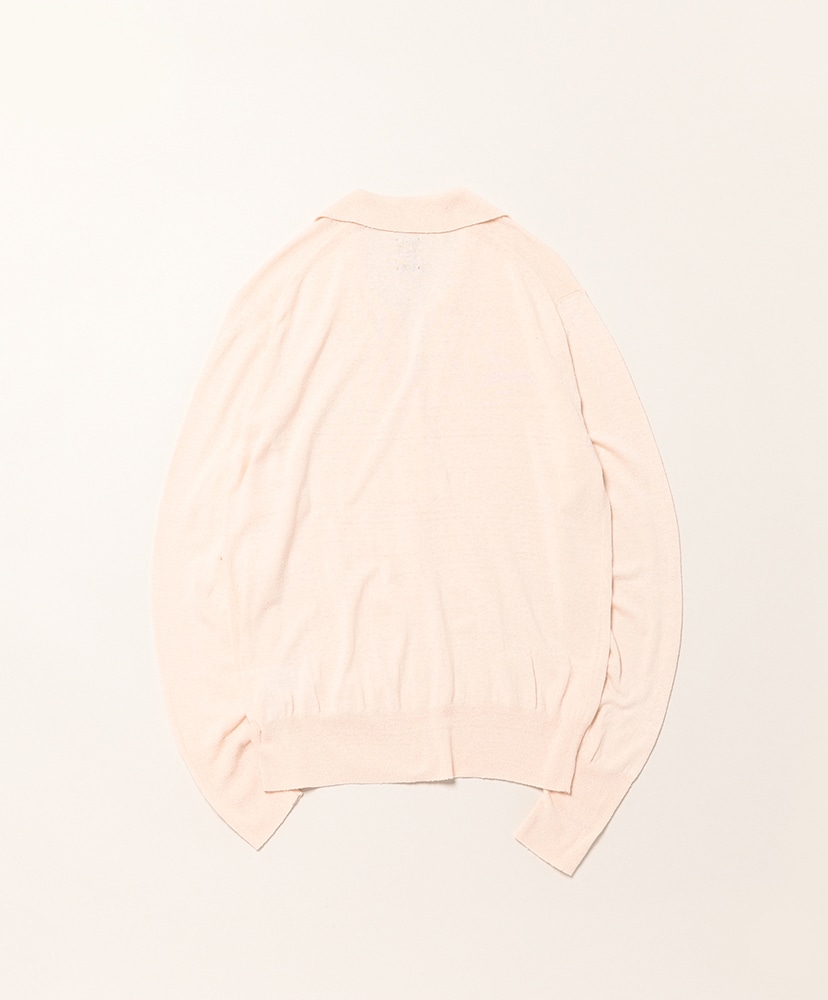 Women Revival Soft Silk Polo Cardigan Pink/ピンク 1(WOMEN)