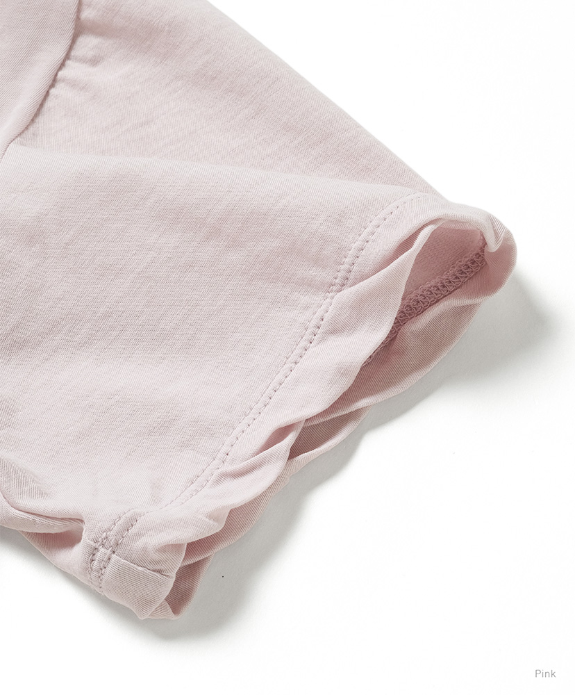 Women Shiffon T-Shirt (Compact) Pink/ピンク F(WOMEN)