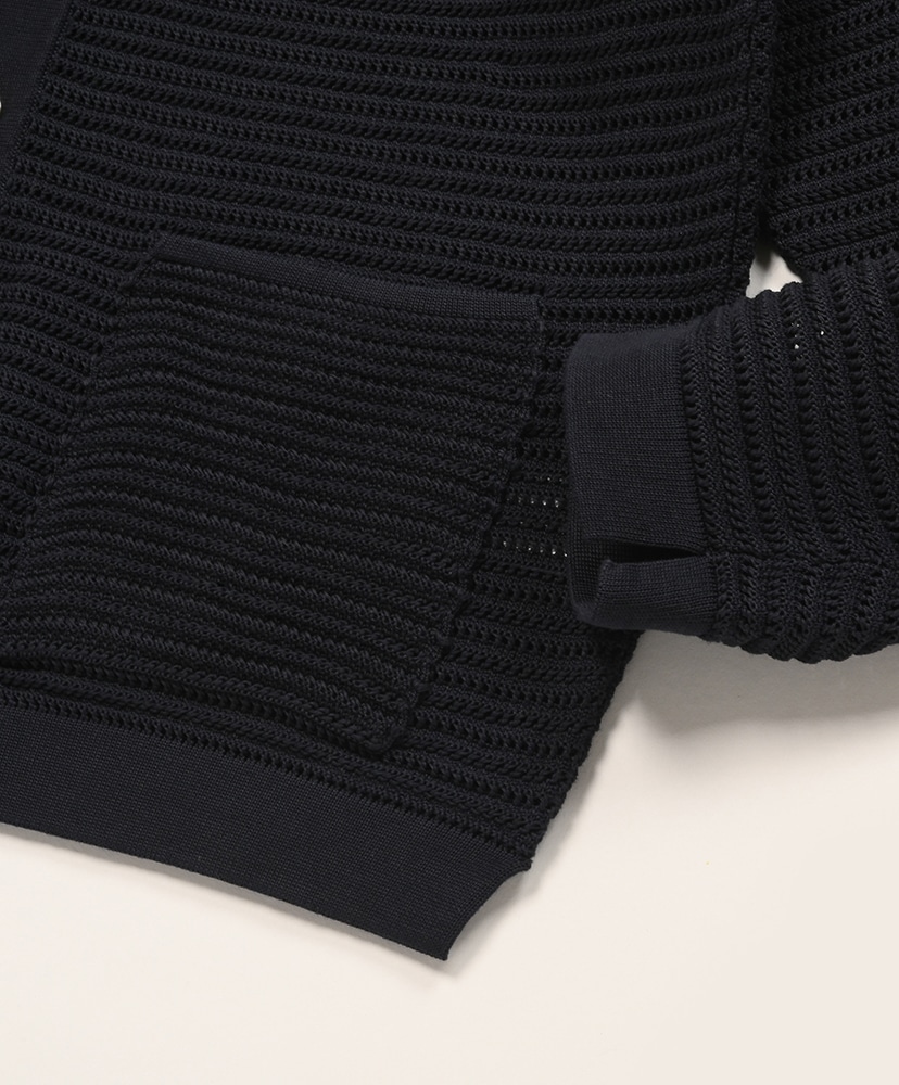 Men Summer Knit Polo Cardigan Navy/ネイビー 2(MEN)