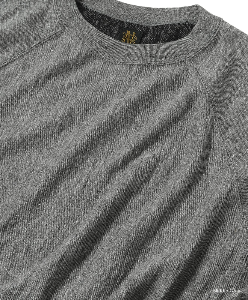 Men Belgian Linen Urake Short Sleeve Middle Gray/ミドルグレー 2(MEN)