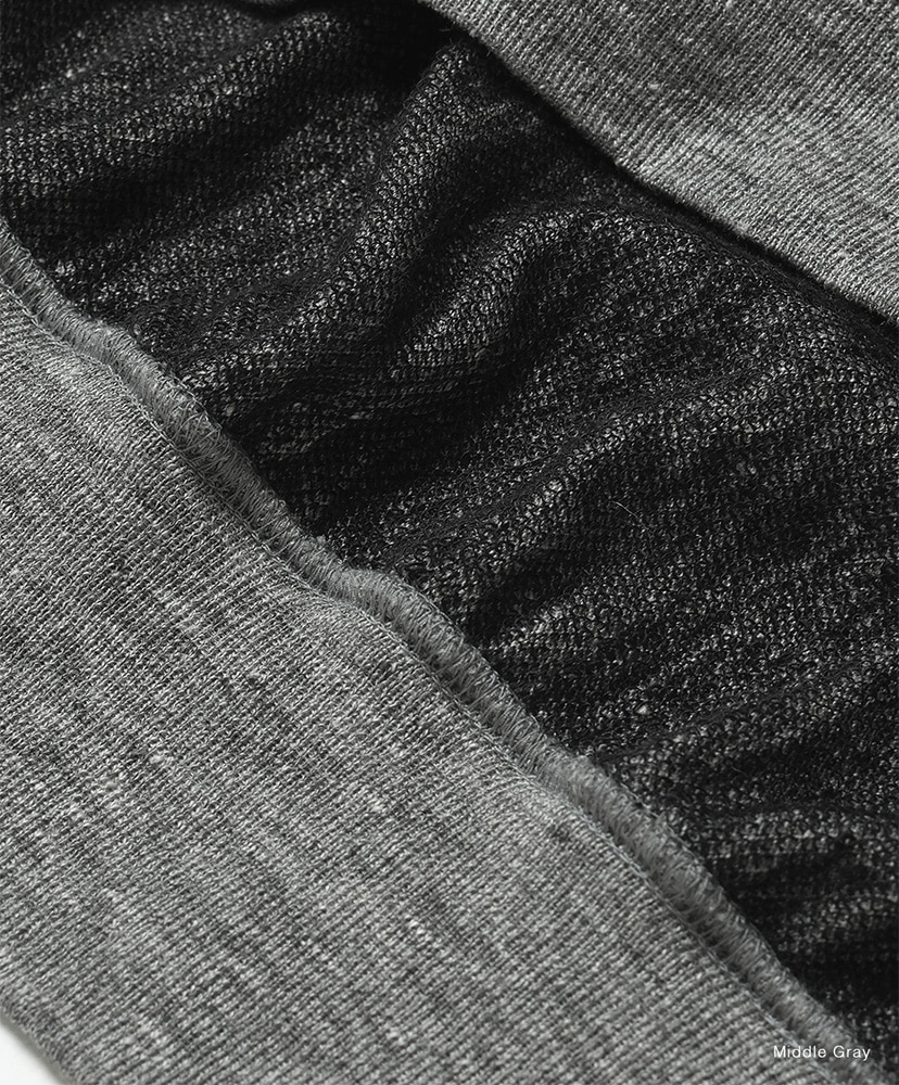 Men Belgian Linen Urake Short Sleeve Middle Gray/ミドルグレー 2(MEN)