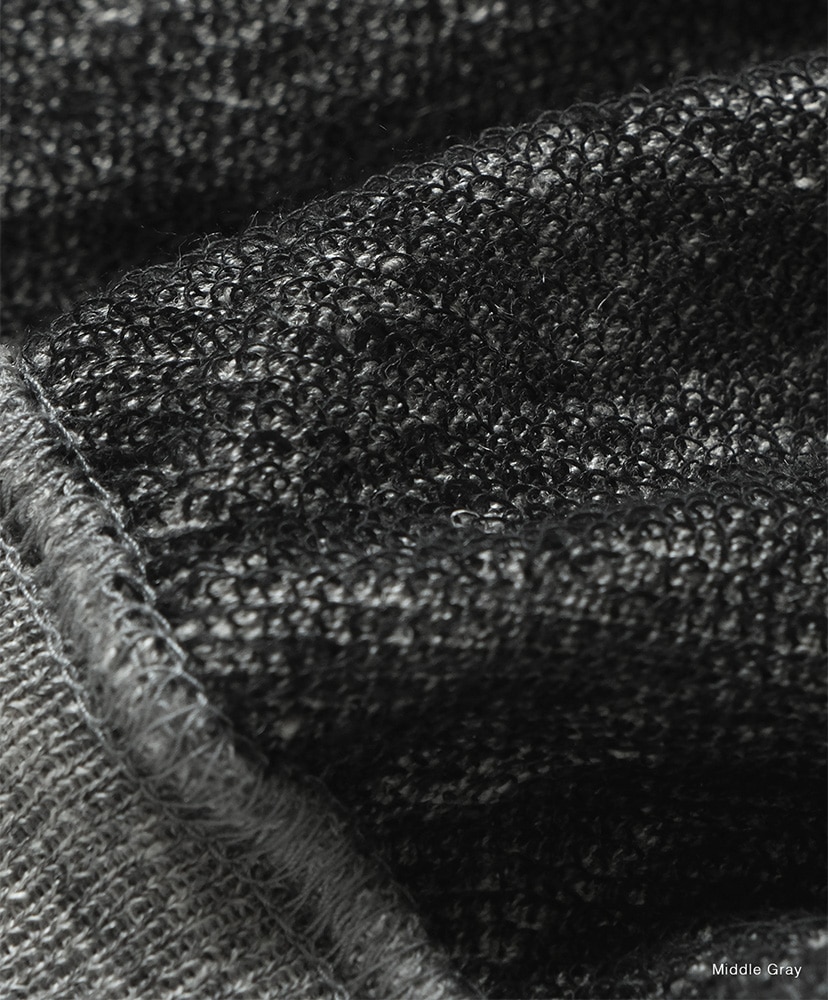 Men Belgian Linen Urake Short Sleeve Middle Gray/ミドルグレー 2(MEN)