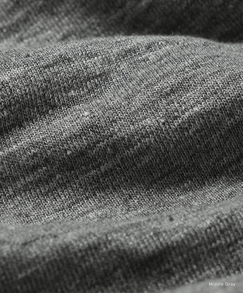 Men Belgian Linen Urake Short Sleeve Middle Gray/ミドルグレー 2(MEN)