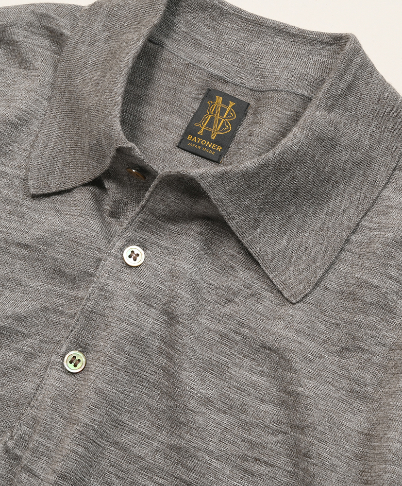 Men Choma Polo Short Sleeve Greige/グレージュ 1(MEN)