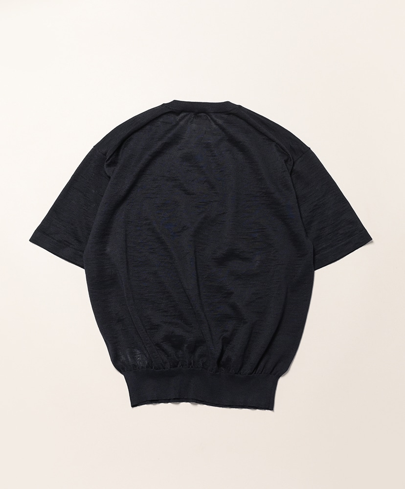 Men Choma Henley Neck Short Sleeve Navy/ネイビー 1(MEN)