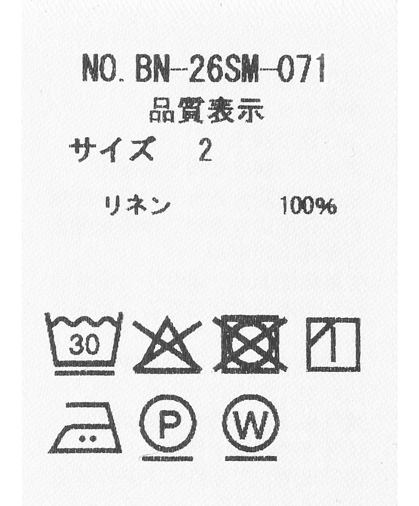 Men Normandy Linen T-Shirt Black/ブラック 1(MEN)