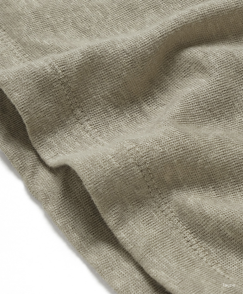 Men Normandy Linen T-Shirt Taupe/トープ 1(MEN)