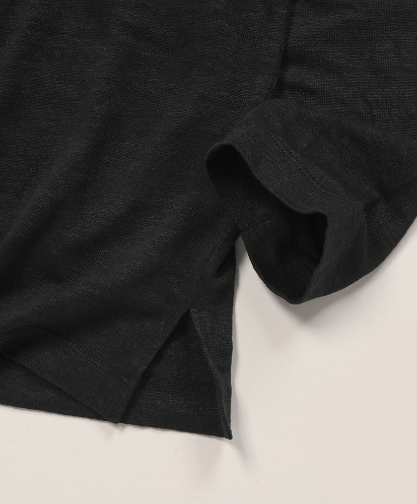 Men Normandy Linen Basque Shirt Black/ブラック 1(MEN)