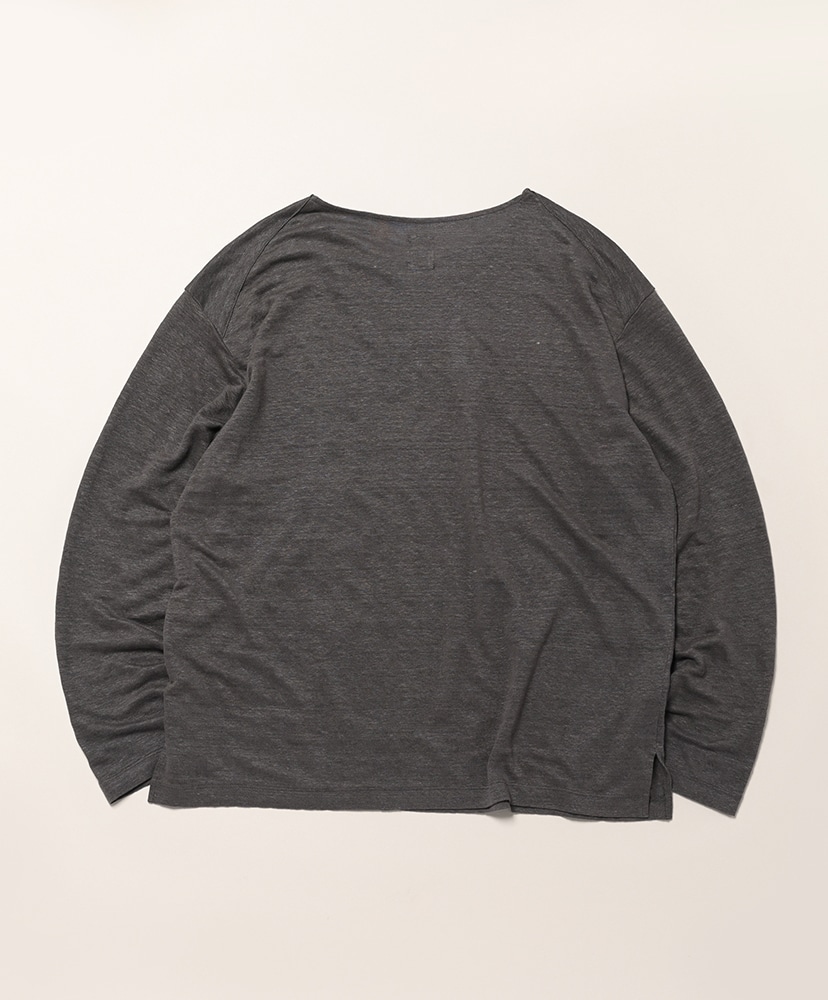 Men Normandy Linen Basque Shirt Gray/グレー 1(MEN)