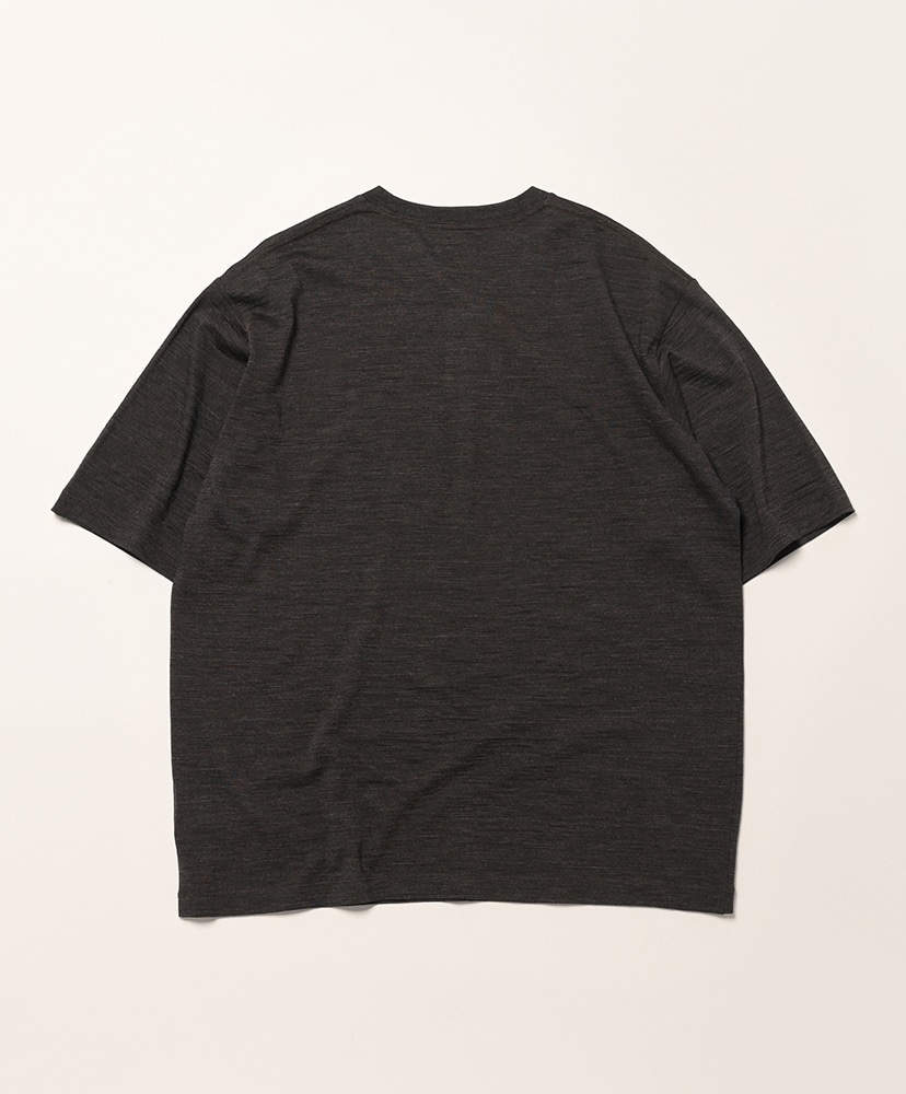 Men Summer Wool T-Shirt Brown/ブラウン 1(MEN)