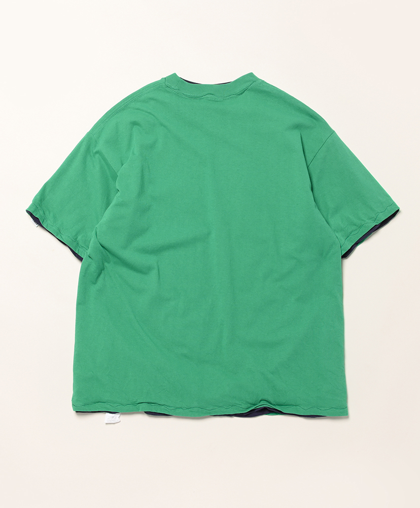 Reversible T-Shirts VIKING Green×Navy/グリーン×ネイビー 36(MEN)