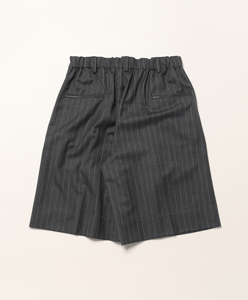 Wide Shorts "SALINA" Grey Stripe/グレーストライプ 30(MEN)