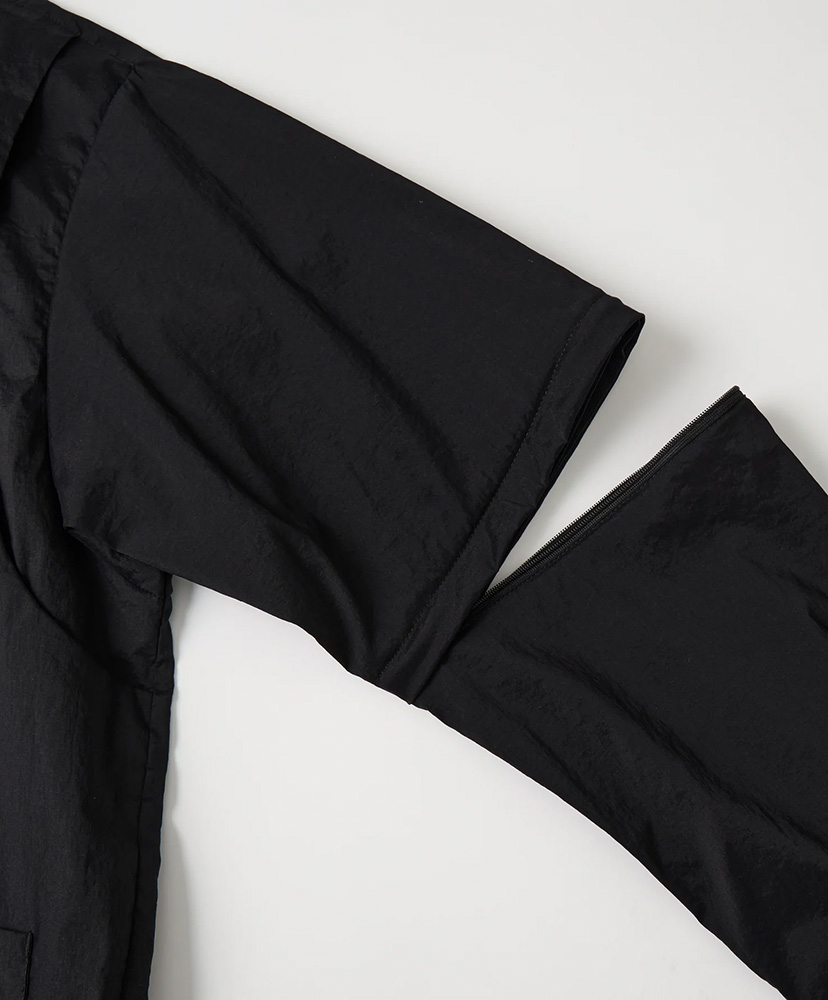 Zip Off Layered Shirt Black/ブラック 2(MEN)