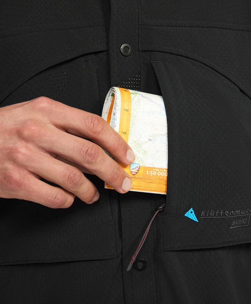 Barro LS Shirt M's Black/ブラック L(MEN)