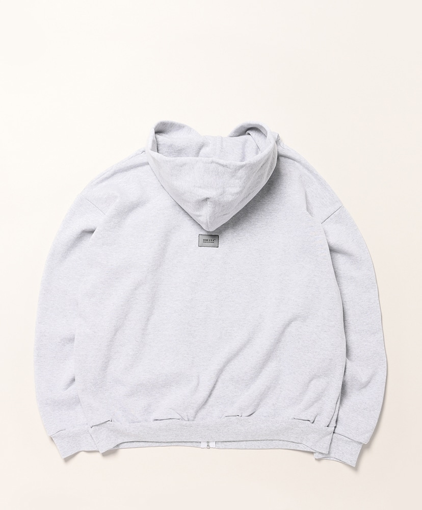 Embroidery Zip Up Hoodie Ash Gray/アッシュグレー 2(MEN)