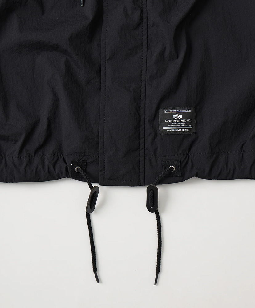 ×ALPHA INDUSTRIES  Hooded Coat Black/ブラック L(MEN)