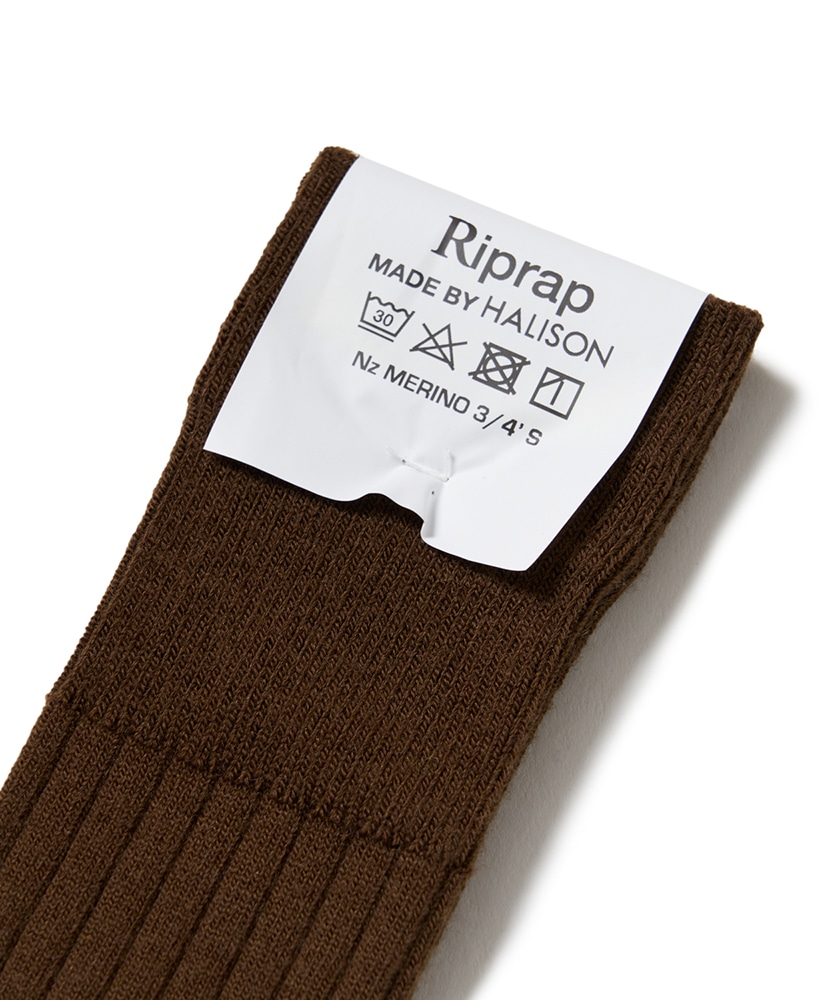 NZ Merino Three Quarters Raw Umber/ローアンバー FREE