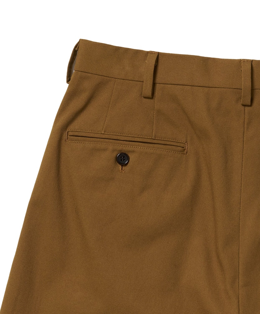 Wide Short Slacks(10oz Selvedge Duck) Brown/ブラウン L(MEN)