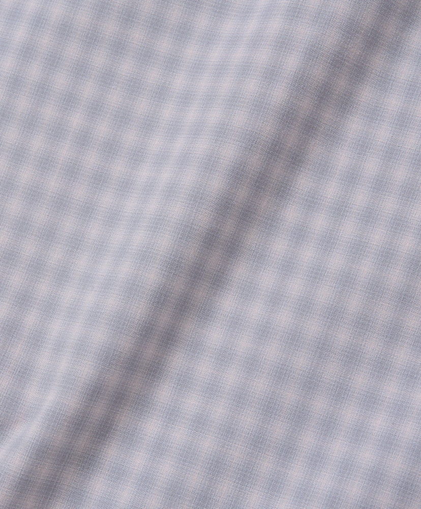 Open Collar Shirt L/S (PE/RA Shadow Check) Rose Gray/ローズグレー L(MEN)