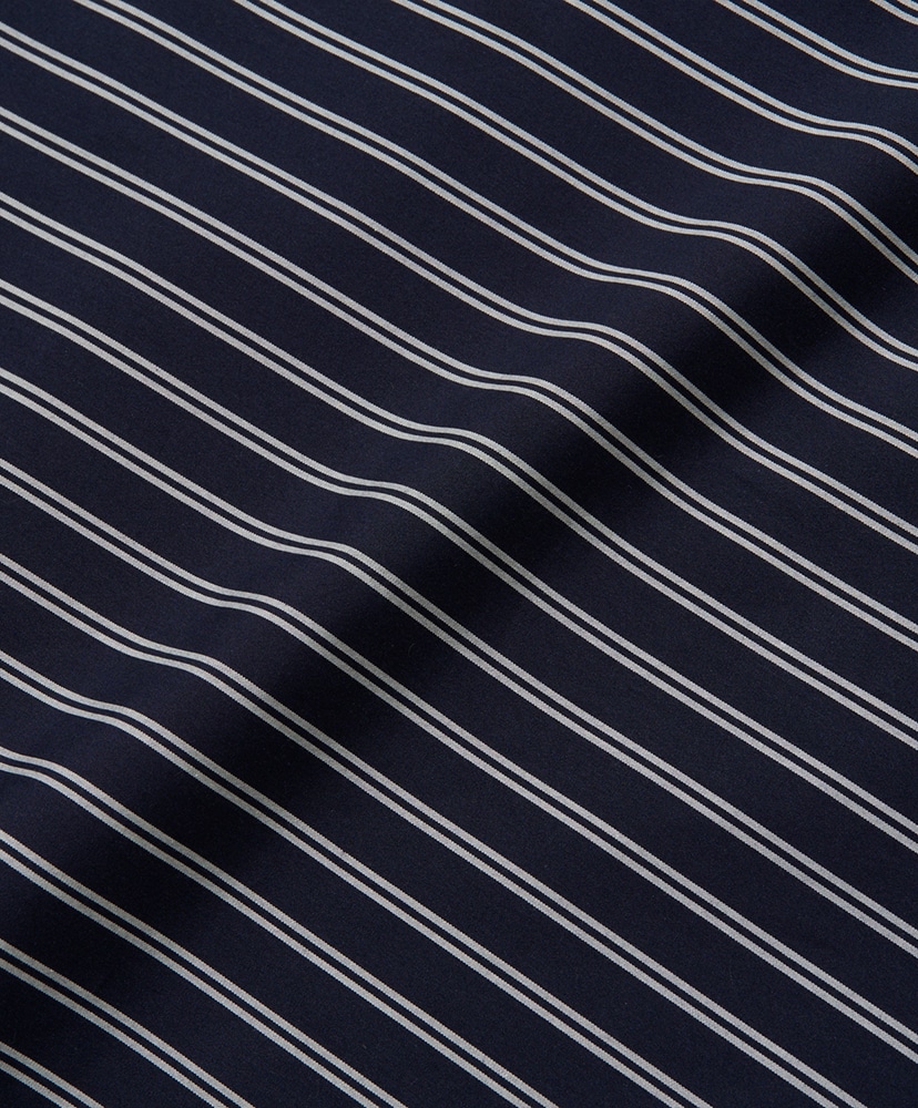 Polo Shaped Shirts L/S Navy×White/ネイビー×ホワイト L(MEN)