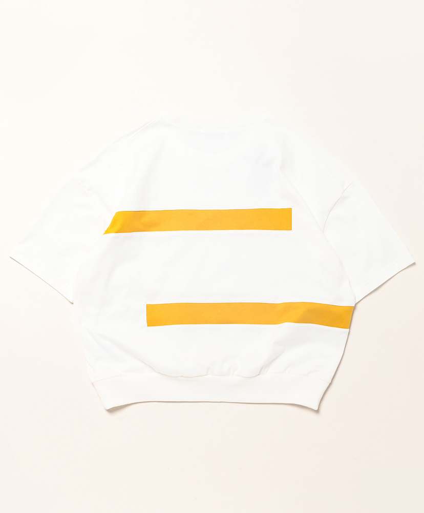 Line T-Shirt White×Yellow/ホワイト×イエロー 2(MEN)