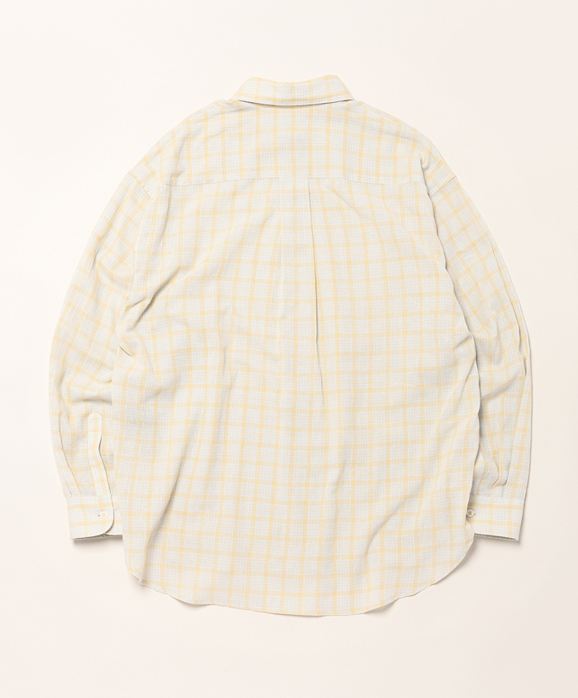 Chisholm Shirt Cotton Linen Blue Yellow Check/ブルーイエローチェック S(MEN)