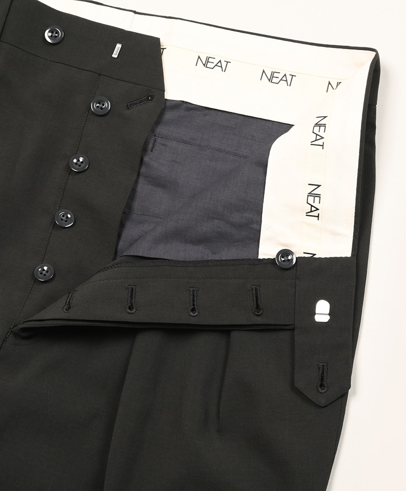 High Twist Polyester Wide Charcoal/チャコール 44(MEN)