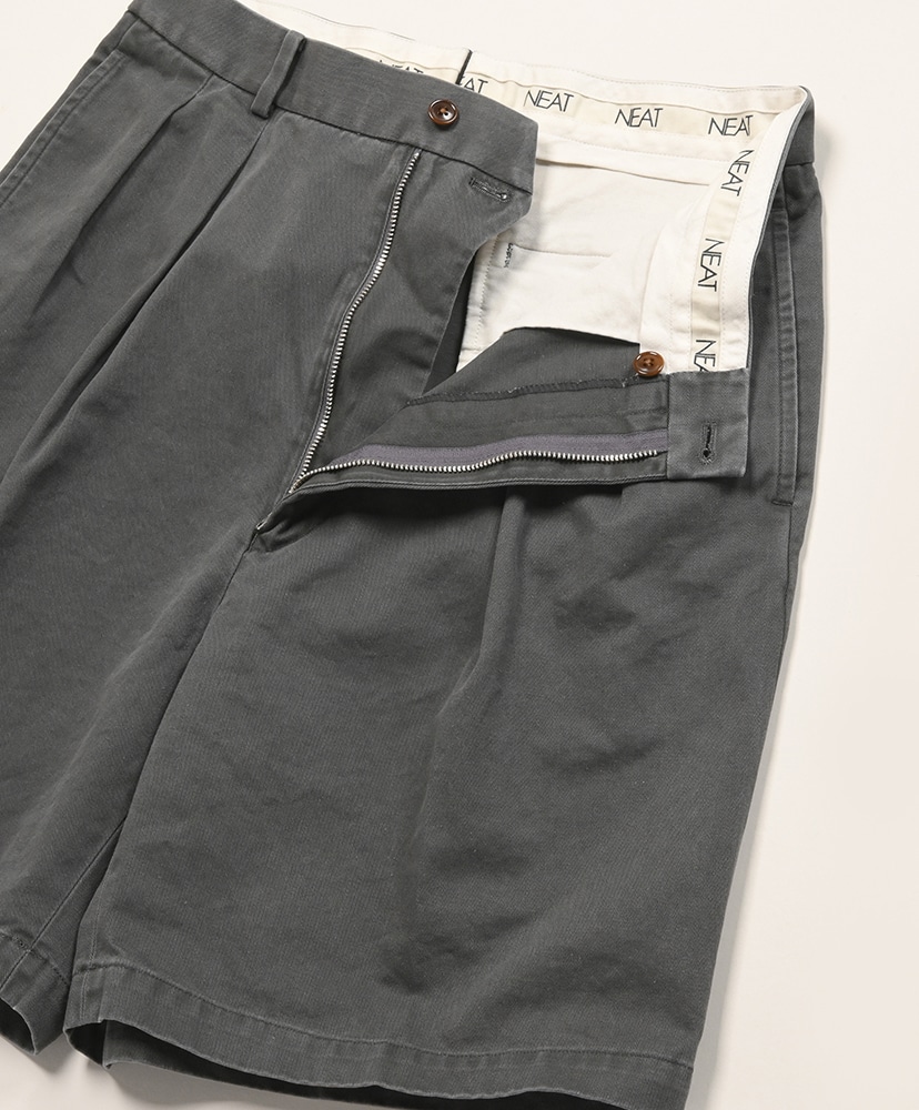 NEAT Chino Shorts Fade Charcoal/フェードチャコール 44(MEN)
