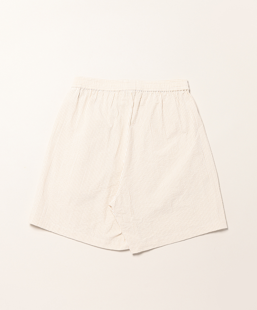 Seersucker Big Trunks Shorts Beige×White/ベージュ×ホワイト L(MEN)