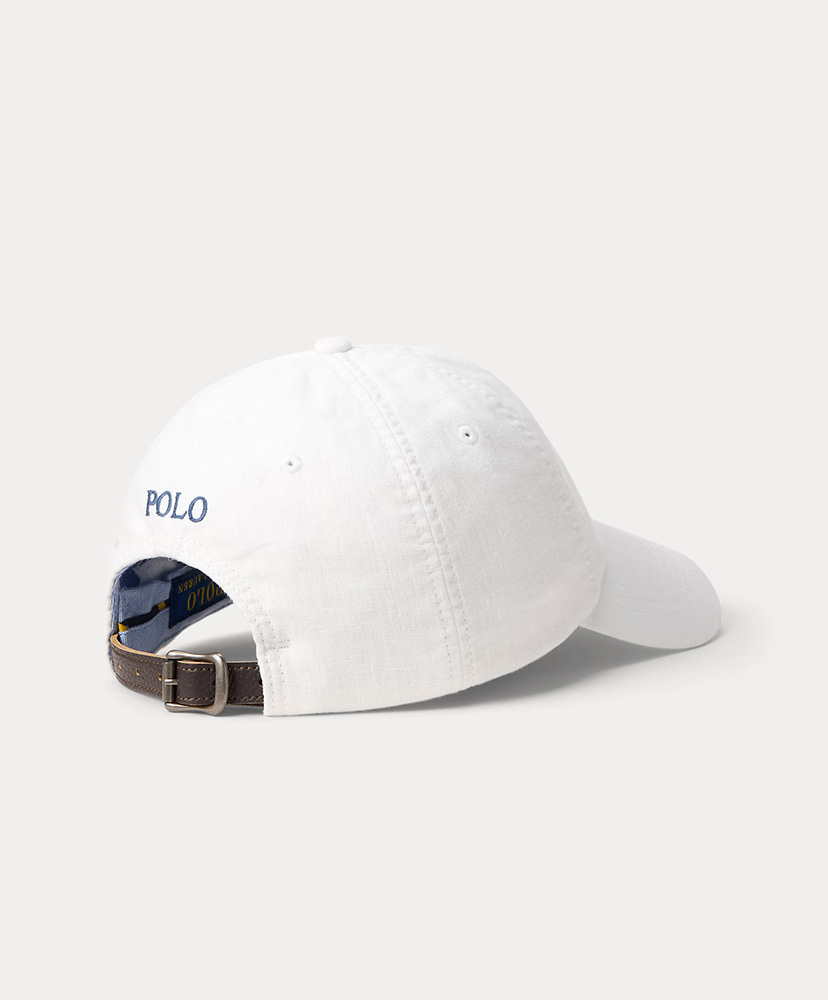 リネン ボール キャップ ホワイト ONE