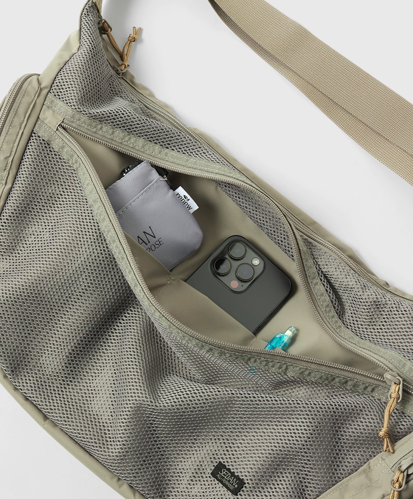 Mesh Shoulder Bag Khaki/カーキ ONE