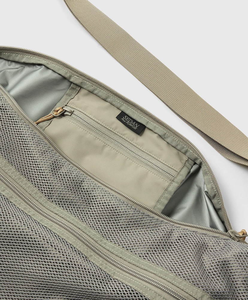 Mesh Shoulder Bag Khaki/カーキ ONE