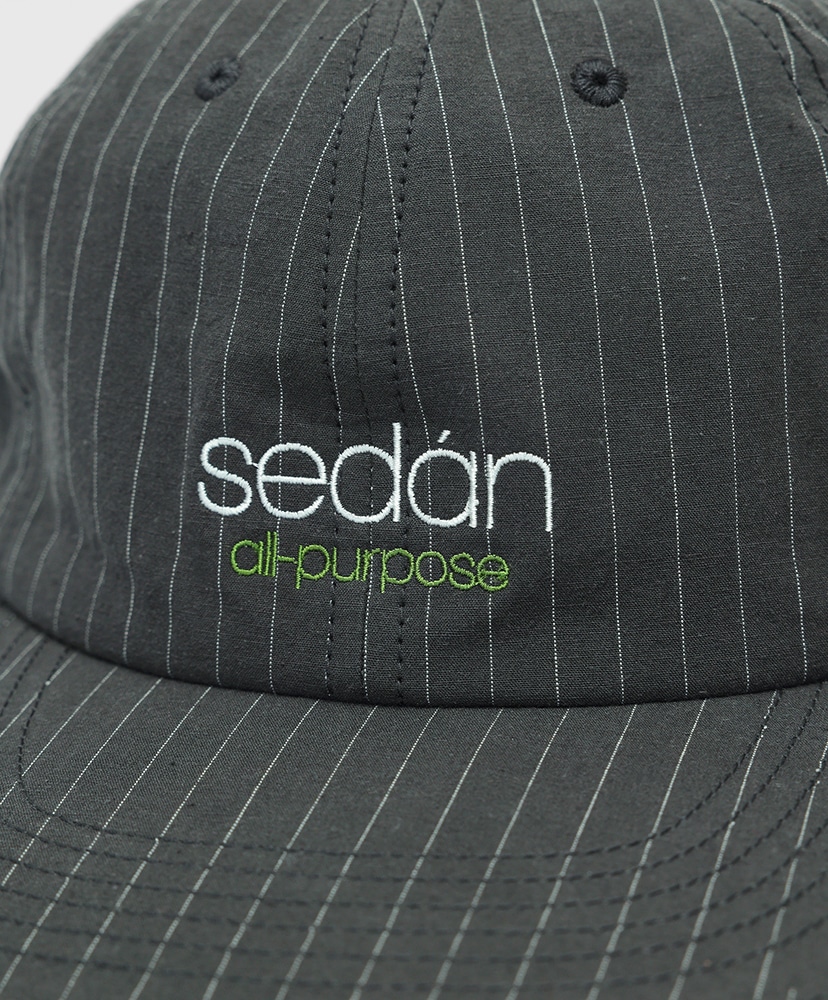 Classic Logo Cotton Linen Cap Black Stripe/ブラックストライプ ONE