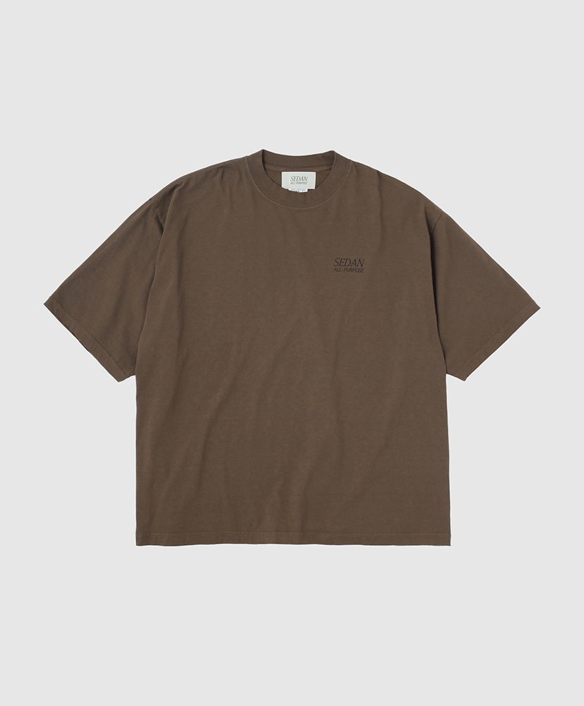 Garment Dyed S/S Tee Dark Brown/ダークブラウン L(MEN)