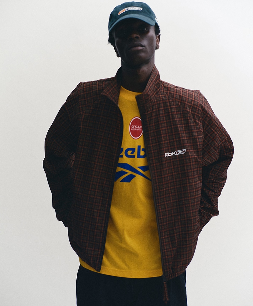 Reebok / Track Jacket Brown Plaid/ブラウンプラッド L(MEN)