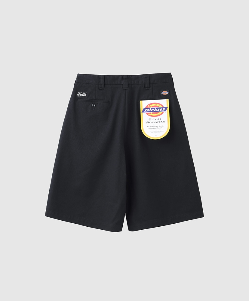 Dickies / Tuck Wide Shorts Black/ブラック L(MEN)
