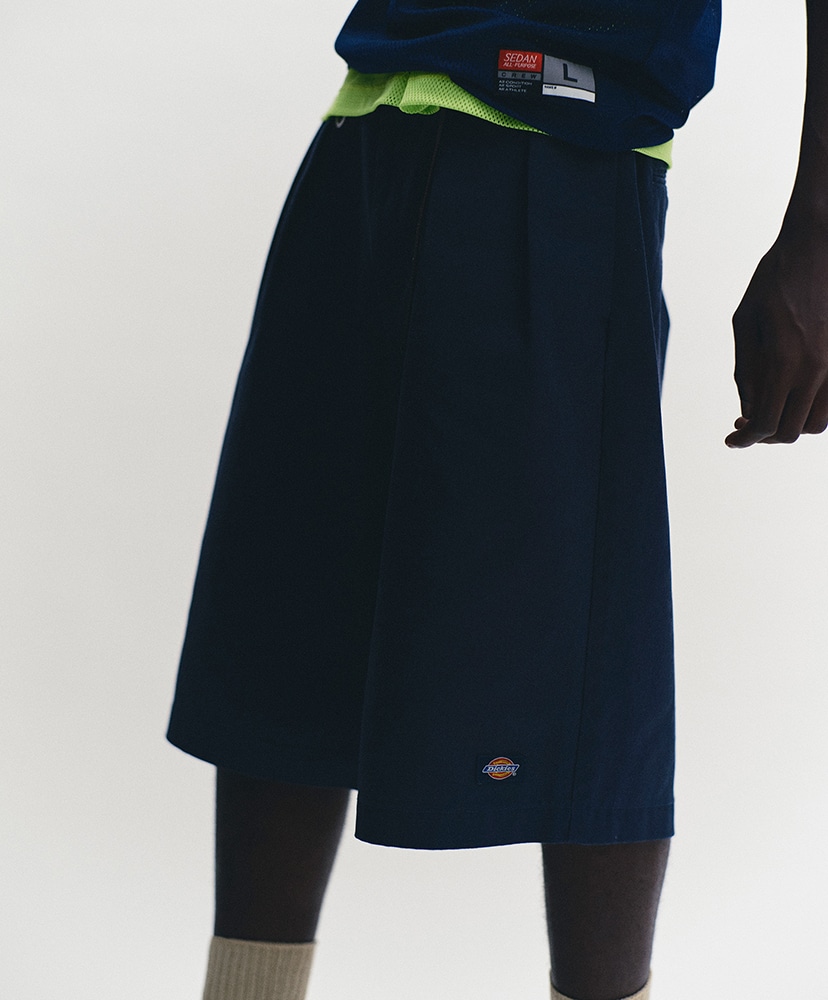 Dickies / Tuck Wide Shorts Black/ブラック L(MEN)