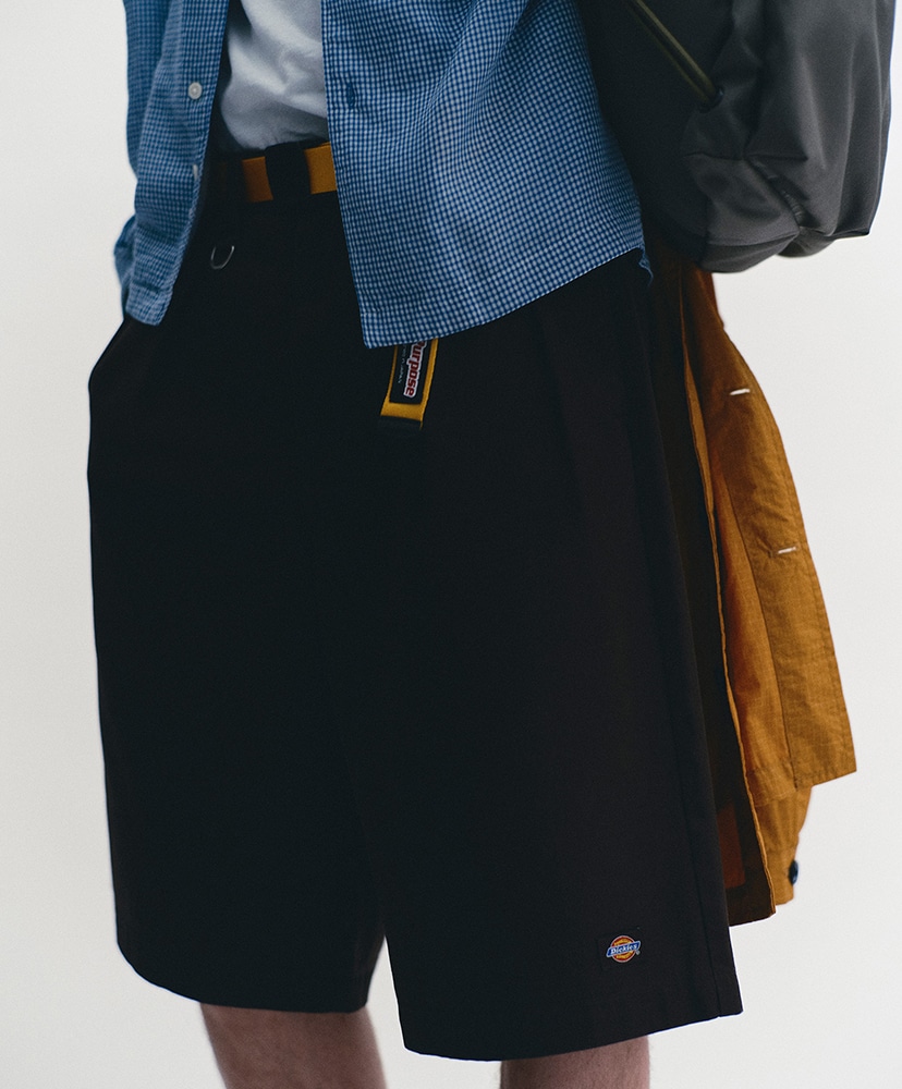 Dickies / Tuck Wide Shorts Black/ブラック L(MEN)