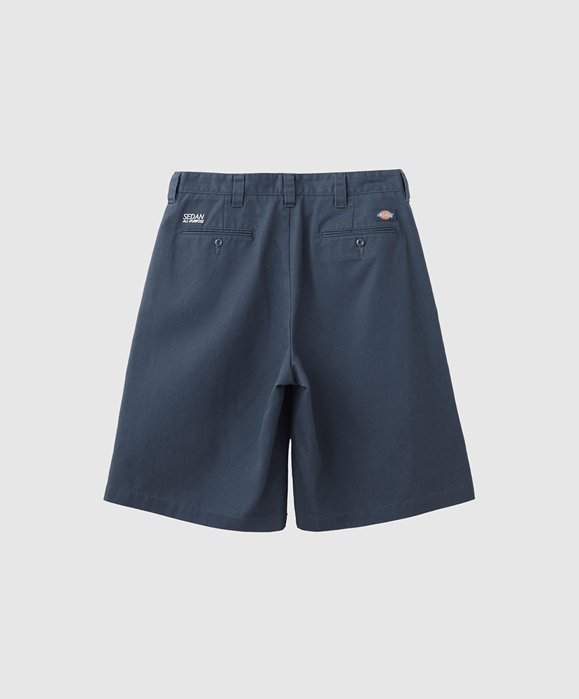 Dickies / Tuck Wide Shorts Navy/ネイビー L(MEN)