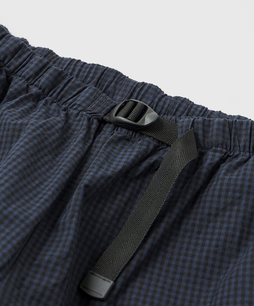 Cotton Linen Plaid Shorts Navy Gingham/ネイビーギンガム L(MEN)