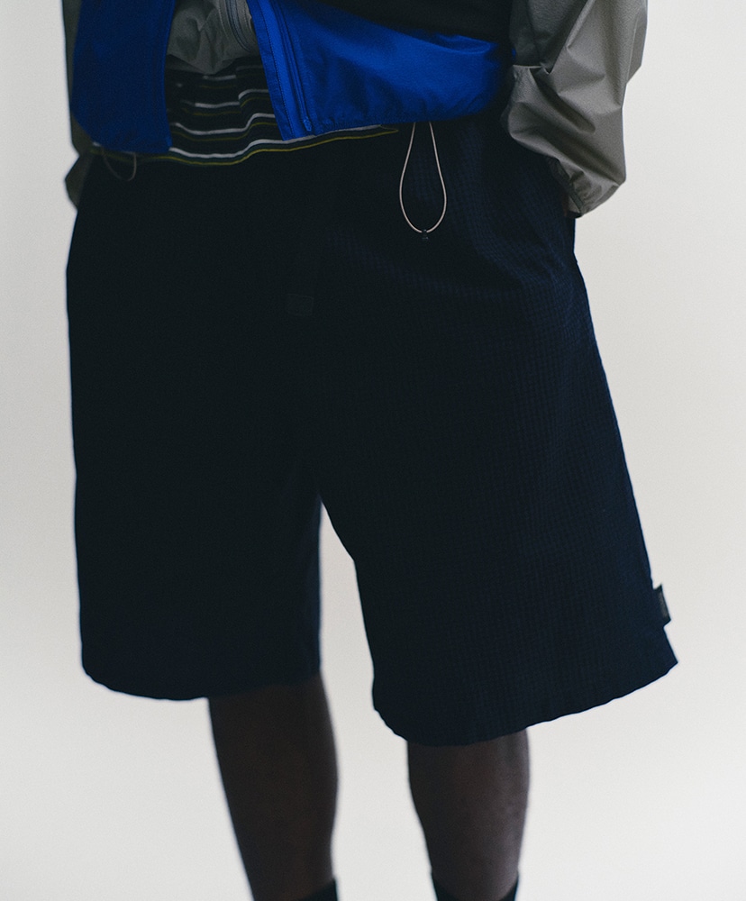 Cotton Linen Plaid Shorts Navy Gingham/ネイビーギンガム L(MEN)