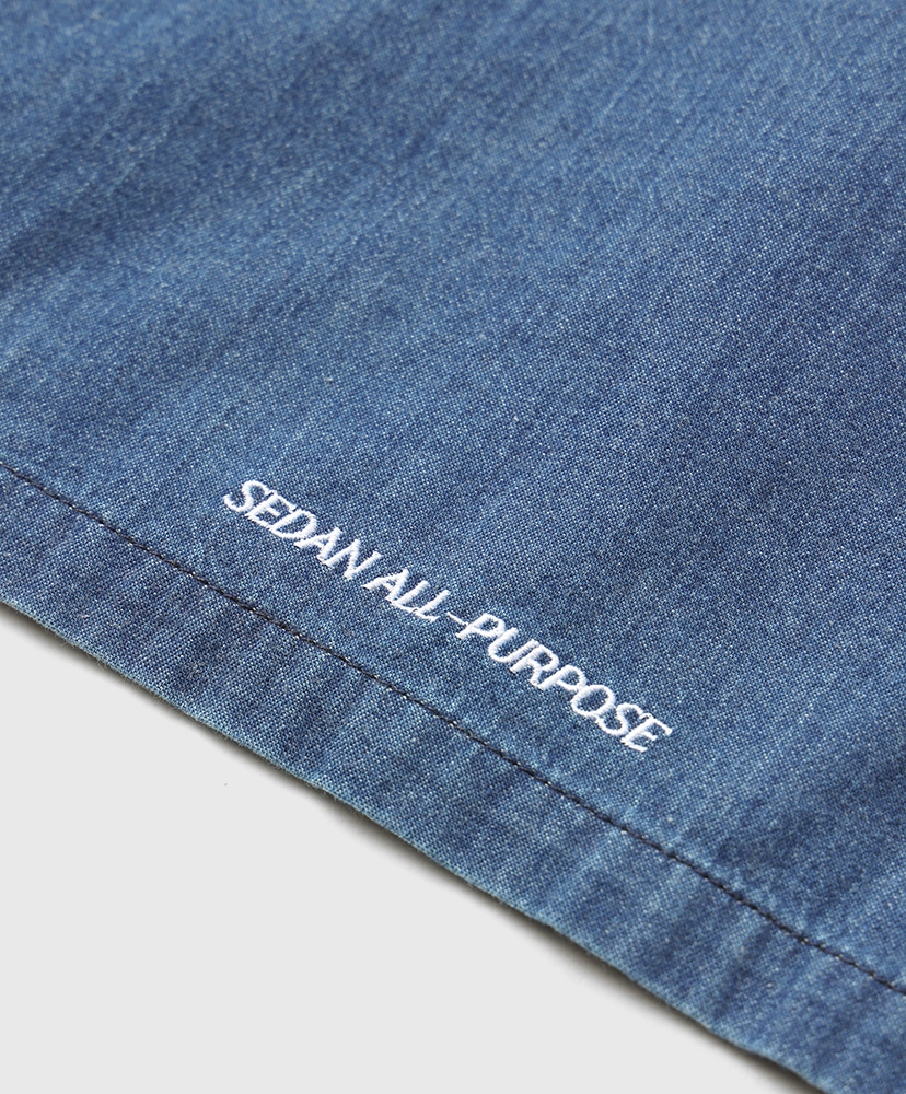 Light Denim Kungfu Shirt Indigo/インディゴ L(MEN)