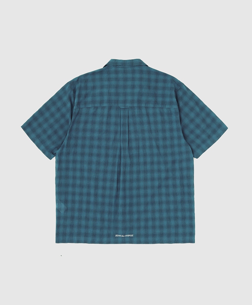 Cotton Silk S/S Shirt Navy/ネイビー L(MEN)