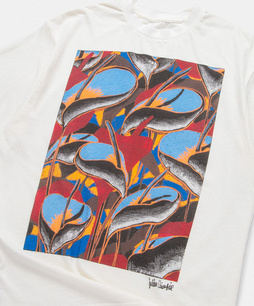 Organic Cotton and Hemp T-shirt / Julien Colombier / Poetic Lobbying Peach White/ホワイト L(MEN)