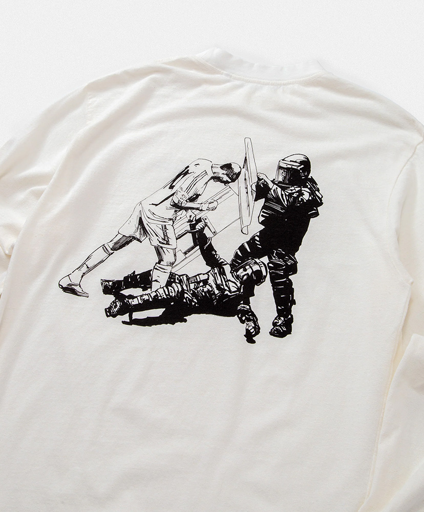 Organic Cotton and Hemp Long Sleeve T-shirt / Richard Windsor / Zidane White/ホワイト L(MEN)