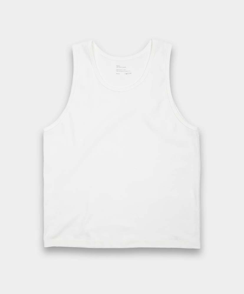 ×Lady White Co. Singlet 2P White Rib/ホワイトリブ L(MEN)