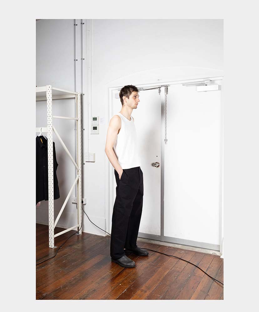 ×Lady White Co. Singlet 2P White Rib/ホワイトリブ L(MEN)