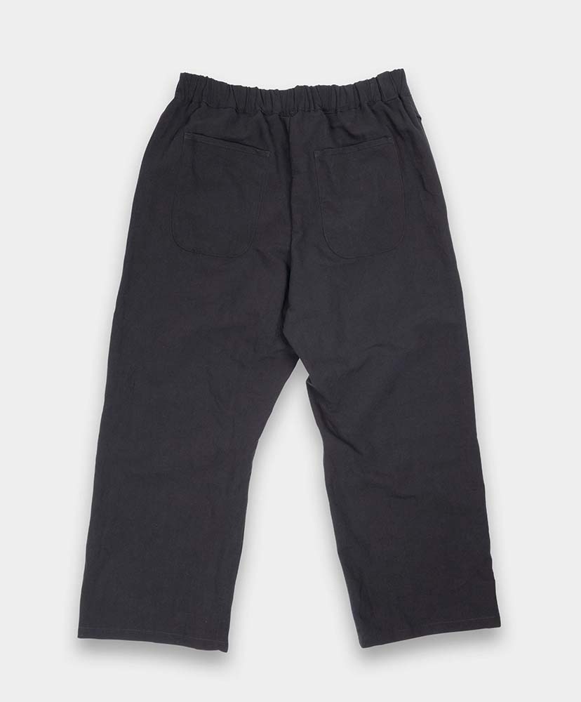 Solid Pants Black Linen/ブラックリネン M(MEN)