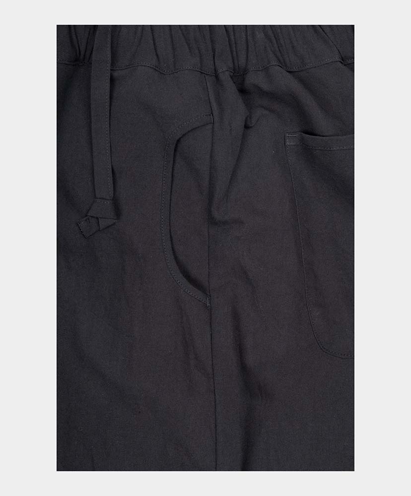 Solid Pants Black Linen/ブラックリネン M(MEN)