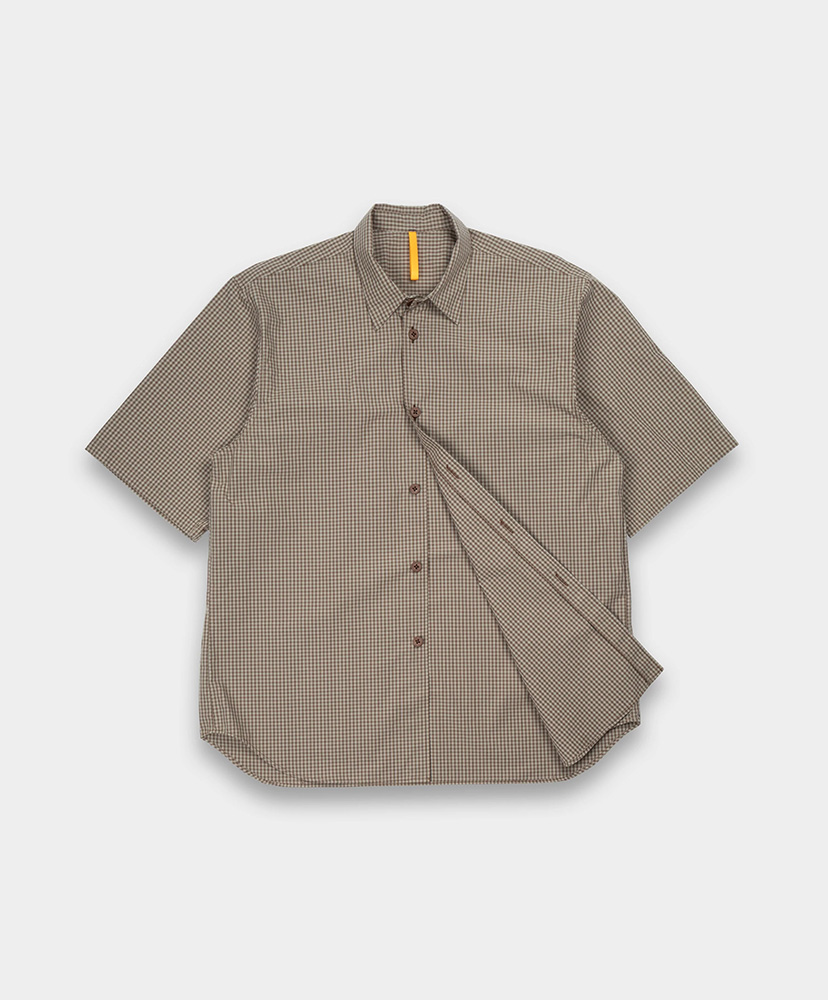 S/S Weather Shirt Garden Grid/ガーデングリッド M(MEN)